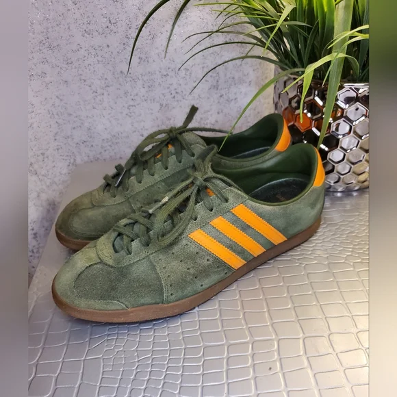 Adidas Men's Inmotile Skateboarding Olive / Orange Miami Hurricanes Sneakers - Picture 2 of 11